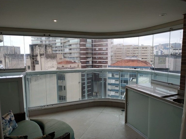 Estanconfor Praia Santos AC garagem sacada fechada