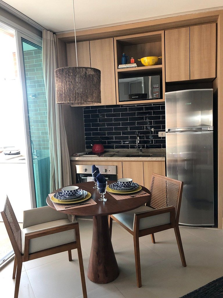 Estanconfor Santos com Vista Mar AC garagem sacada fechada