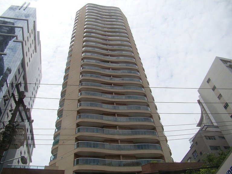 Estanconfor Santos com Vista Mar AC garagem sacada fechada