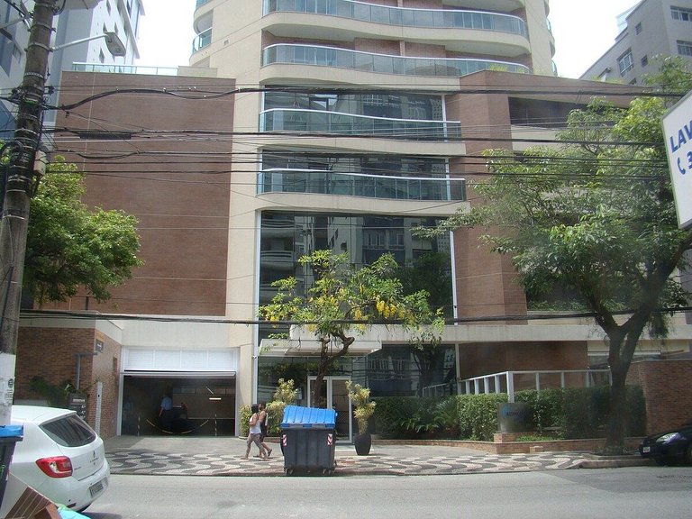 Estanconfor Santos com Vista Mar AC garagem sacada fechada