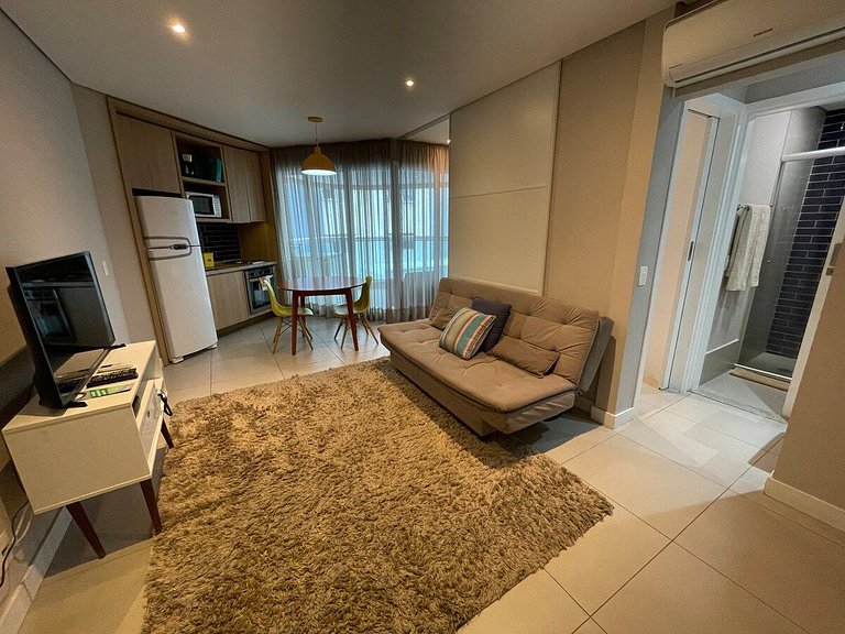 Residencial Estanconfor com Vista Mar AC e garagem