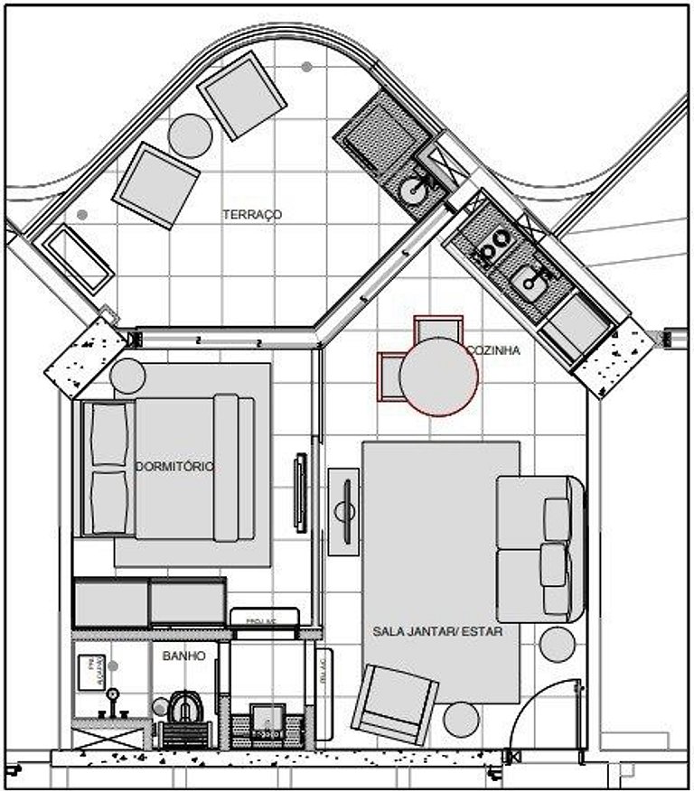 Residencial Estanconfor com Vista Mar AC e garagem