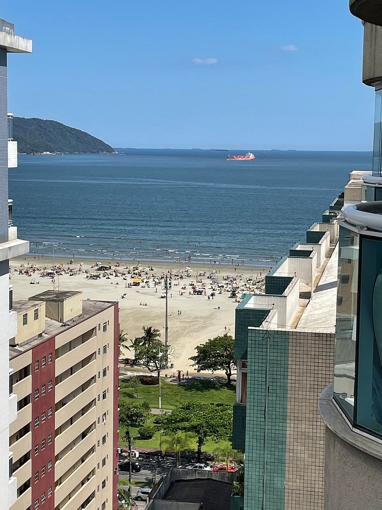 Estanconfor Santos com Vista Mar 6 AC Garagem alto 17º andar