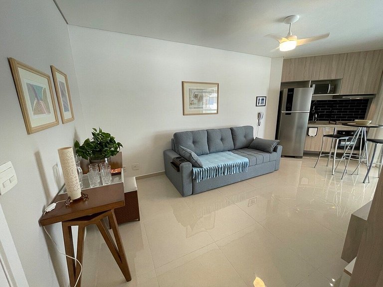 Estanconfor Santos Vista Mar 4 AC Garagem sacada fechada