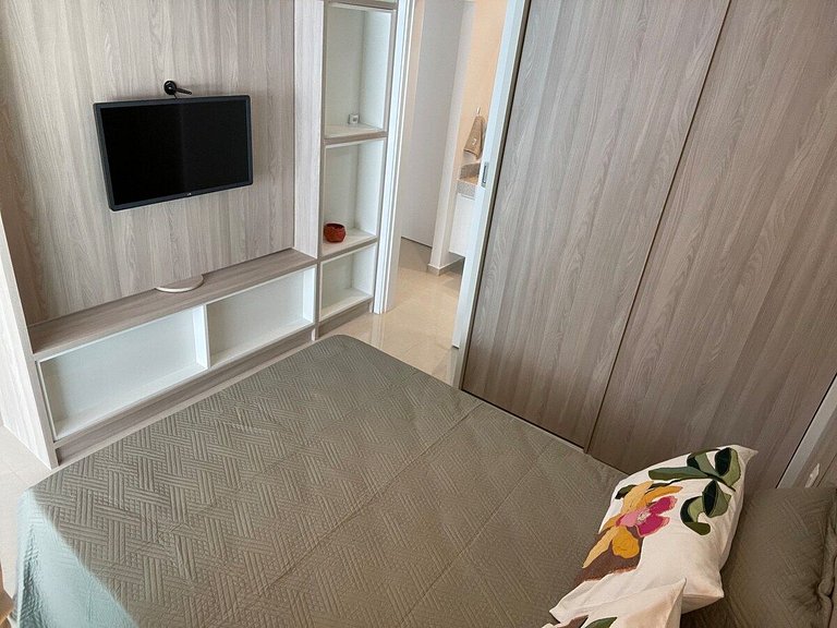 Estanconfor Santos Vista Mar 4 AC Garagem sacada fechada