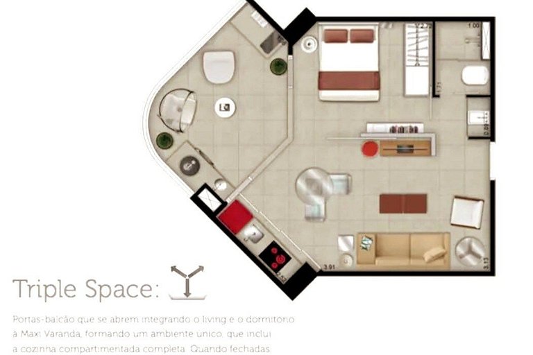 Unique, Ex-Estanconfor, veja o mar do apto 1507