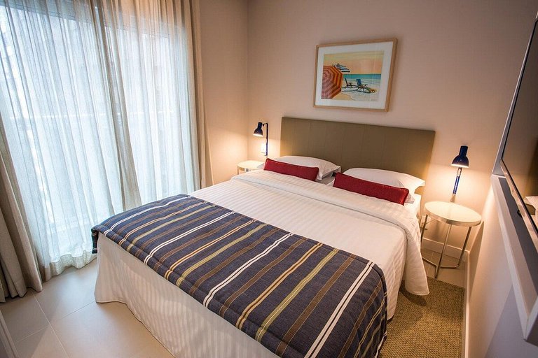 2 quartos- Unique Ex-Estanconfor veja o mar do ap 1408