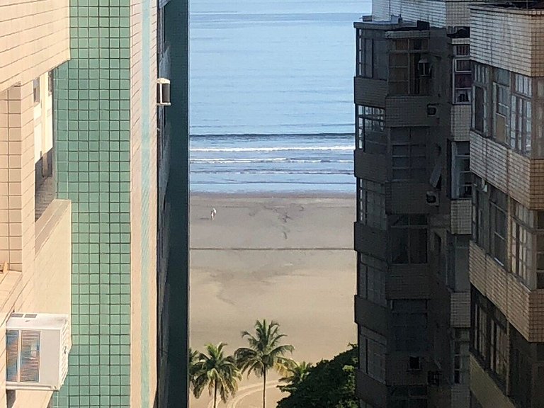 2 quartos- Estanconfor Vista Mar AC garagem sacada