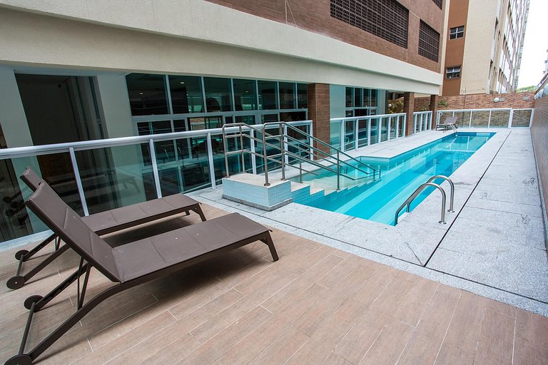 Residencial Estanconfor com Vista Mar 3 AC Garagem