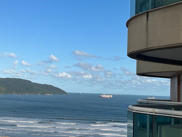Estanconfor Santos com Vista Mar bem alto, garagem
