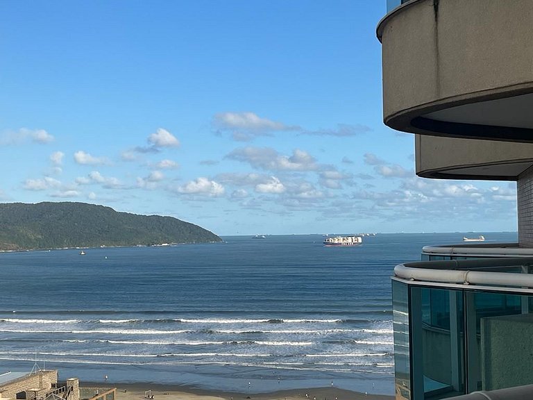 Estanconfor Santos com Vista Mar bem alto, garagem