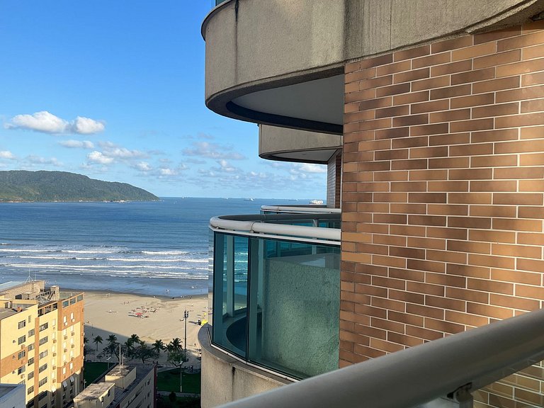 Estanconfor Santos com Vista Mar bem alto, garagem