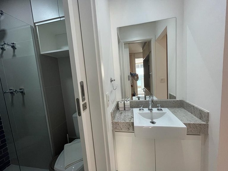 Estanconfor Santos com Vista Mar bem alto, garagem