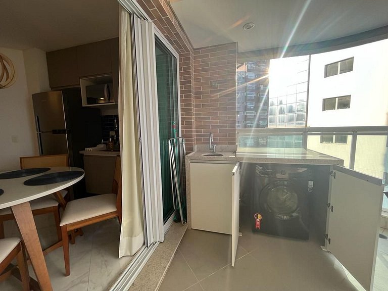Estanconfor Santos com Vista Mar bem alto, garagem