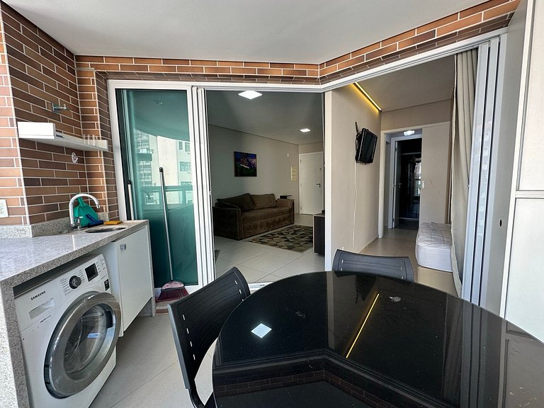 2 quartos- Estanconfor AC sacada fechada garagem com arrumaç