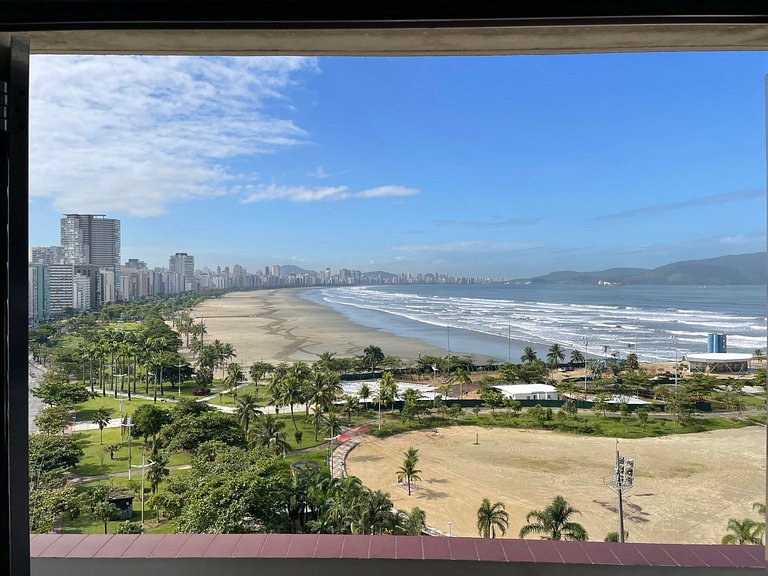 Apartamento Pé na Areia melhor Vista Mar de Santos