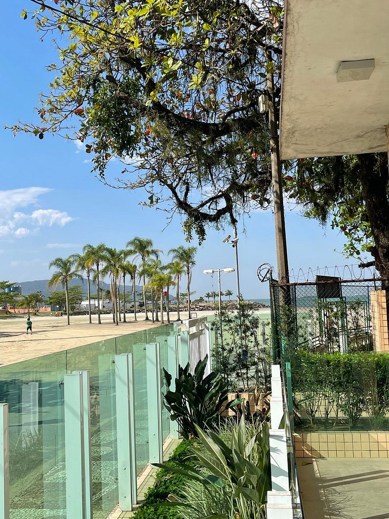 Apartamento Pé na Areia melhor Vista Mar de Santos