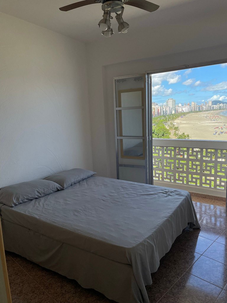 Apartamento Pé na Areia melhor Vista Mar de Santos