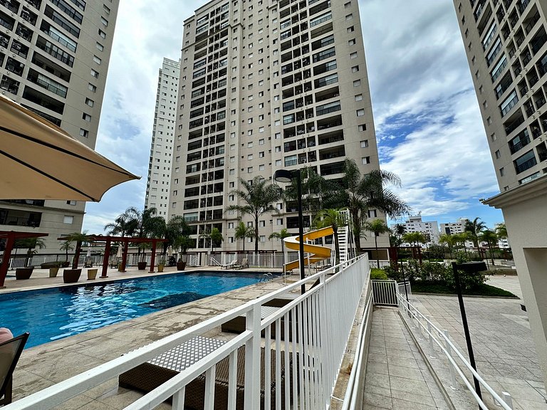 2 quartos em Condomínio Resort -Incluso Ar Condicionado e ga