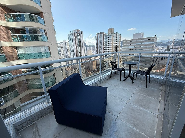 Stay Inn Santos com Vista Mar e Varanda