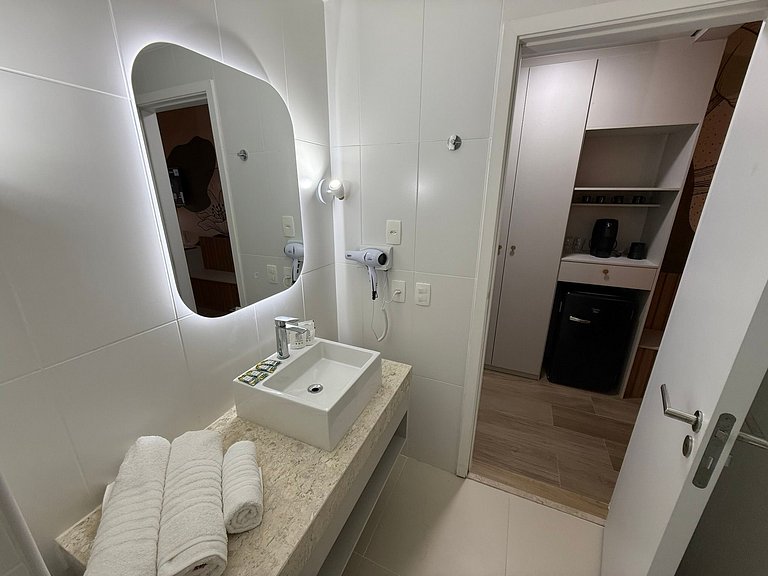 Stay Inn Santos Familiar com discreta Vista Mar