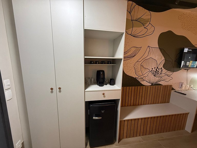 Stay Inn Santos Familiar com discreta Vista Mar