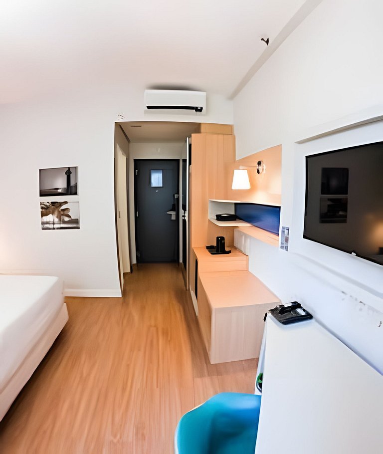 Stay Inn Santos sua acomodação com cara de Hotel