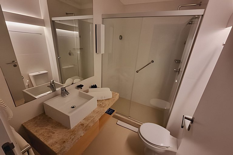 Stay Inn Santos sua acomodação com cara de Hotel
