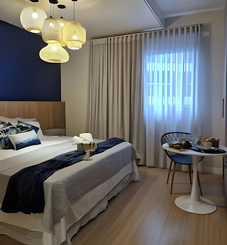 Conforto e sofisticação, ótima localização