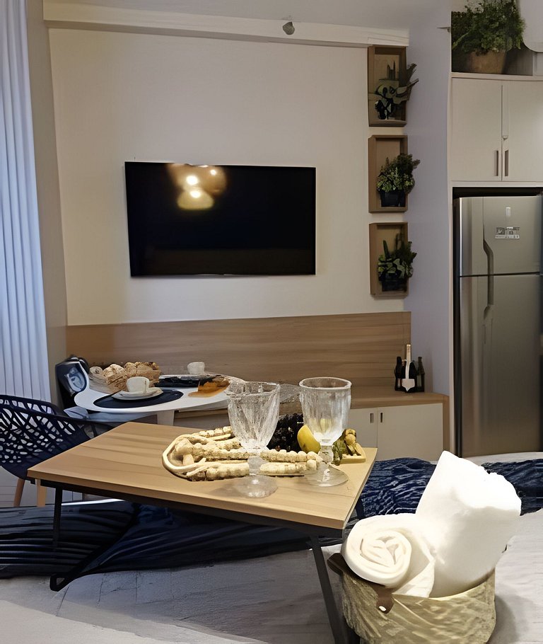 Conforto e sofisticação, ótima localização