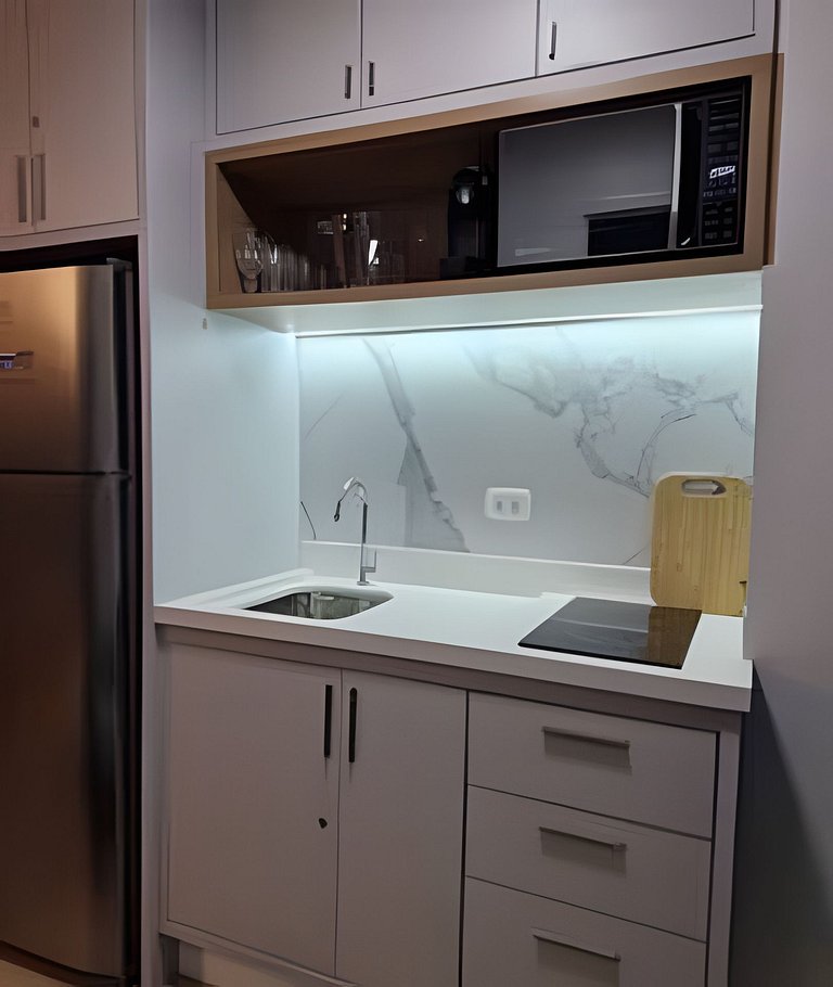 Conforto e sofisticação, ótima localização