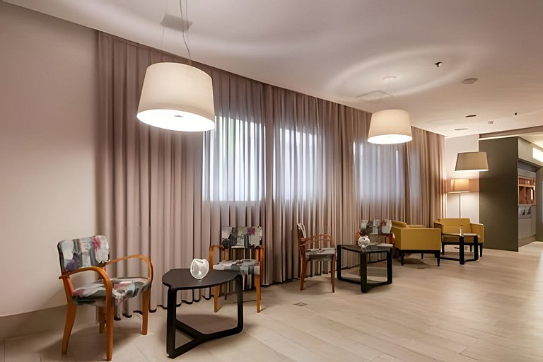 Conforto e sofisticação, ótima localização