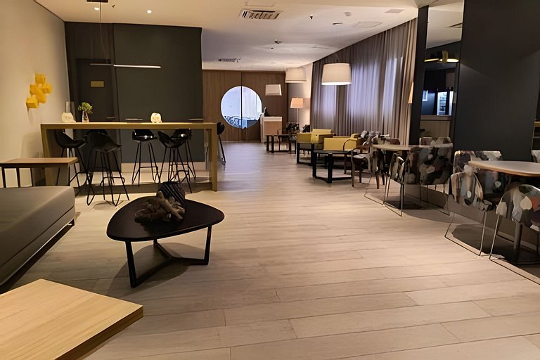 Conforto e sofisticação, ótima localização