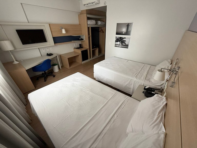 Stay Inn Santos sua acomodação com cara de Hotel