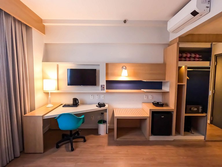 Stay Inn Santos sua acomodação com cara de Hotel