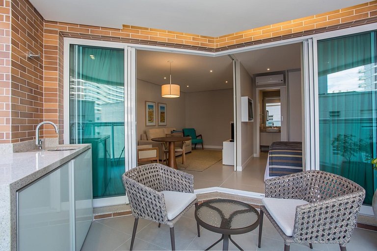 Unique Flat 24o andar com Vista Mar Incrível!