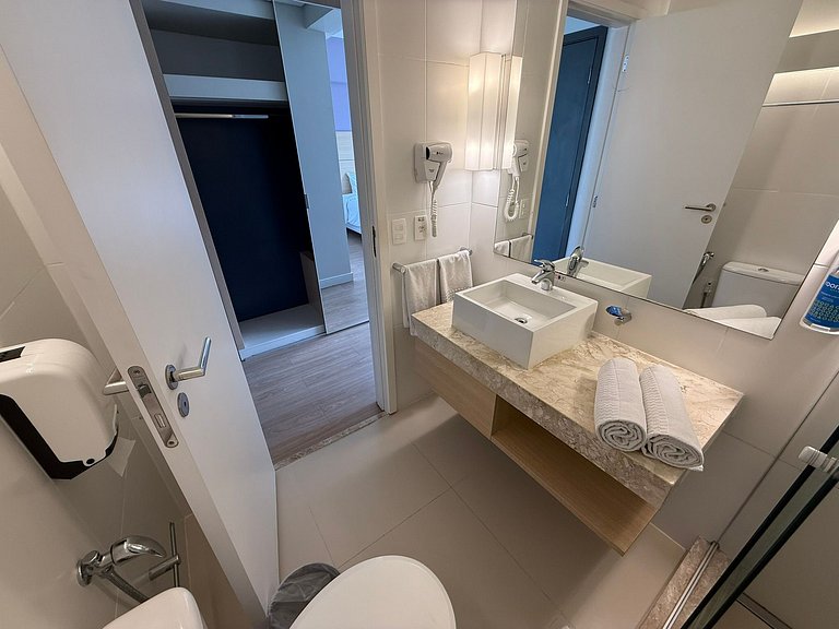 Stay Inn Santos sua acomodação com cara de Hotel