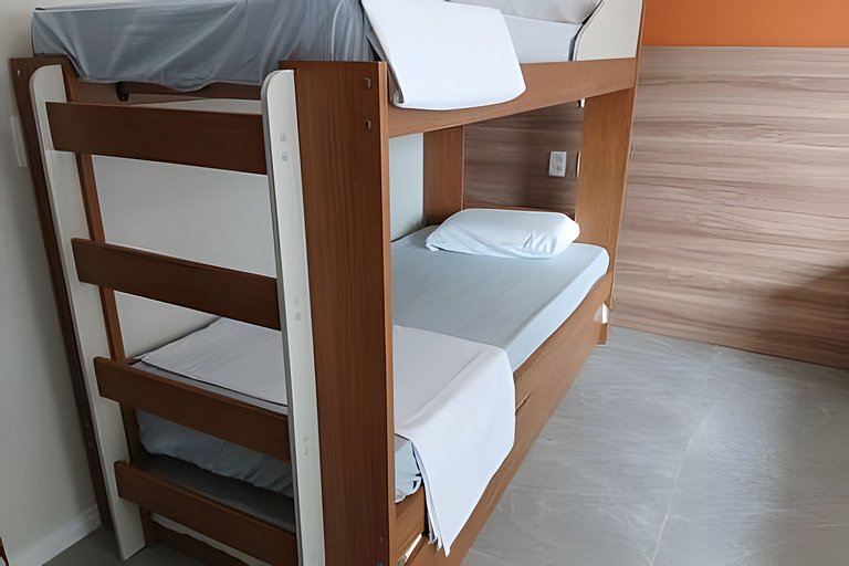 Suíte Family Design: Completo p/ até 5p no Gonzaga