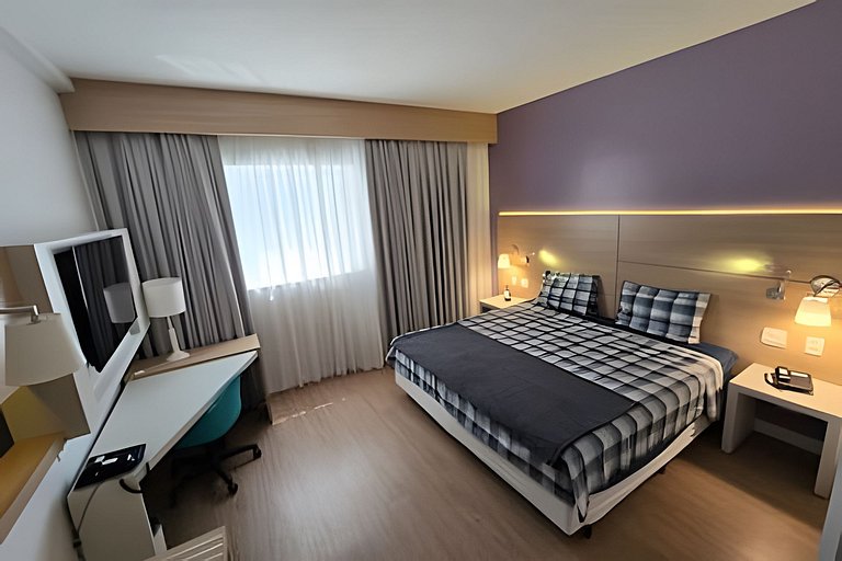 Studio Luxo King: A 100m da Praia no Gonzaga