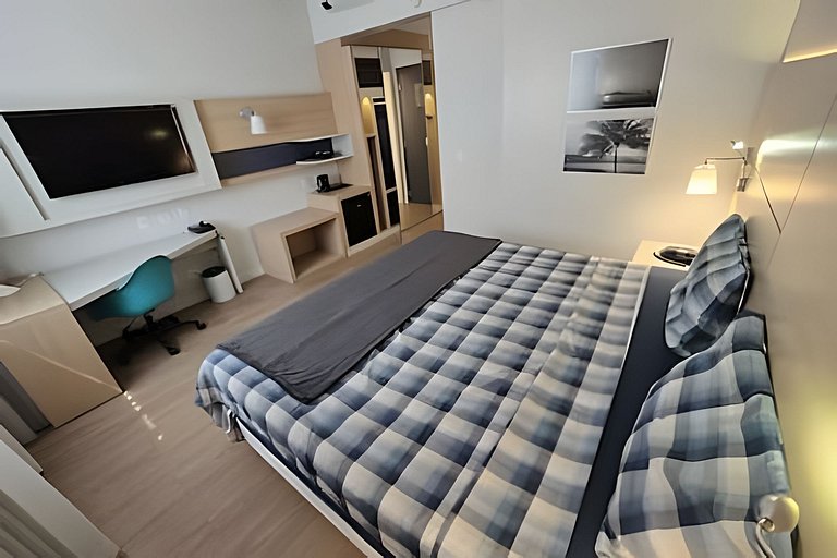Studio Conforto a 50m da Praia no Gonzaga