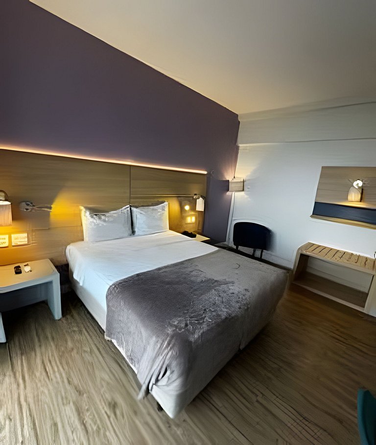 Flat Vista Mar c/ Varanda em Santos