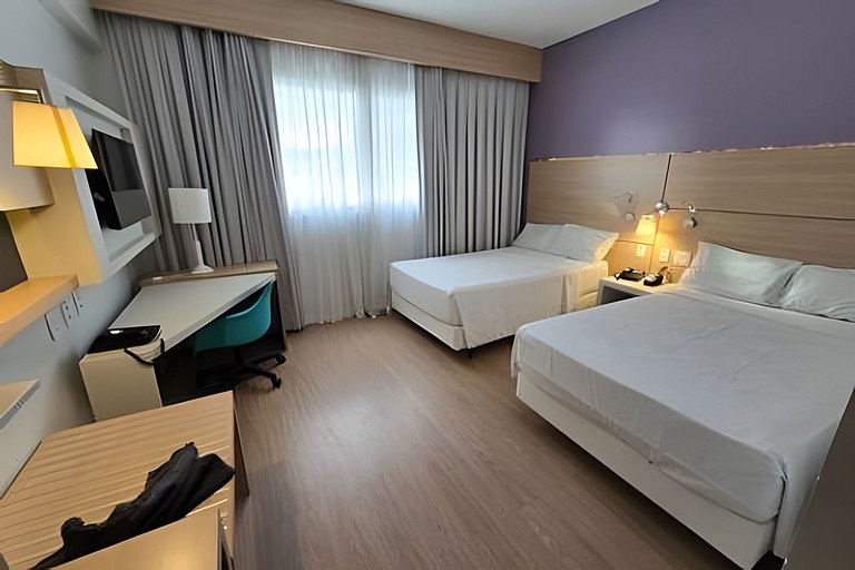 Quarto 2 Camas Ideal para Amigos no Gonzaga