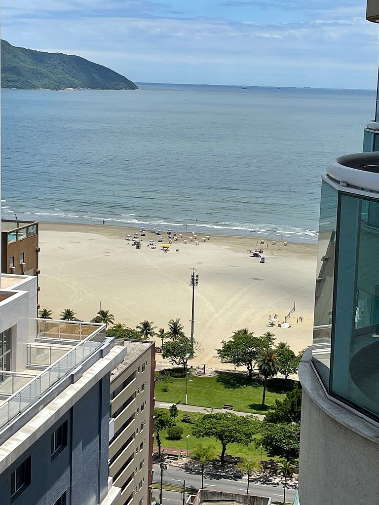 na praia com vista mar garagem e ar cond inclusos Apto 2103