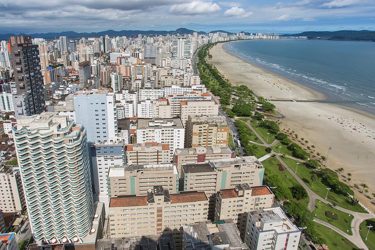 na praia com vista mar garagem e ar cond inclusos Apto 2103